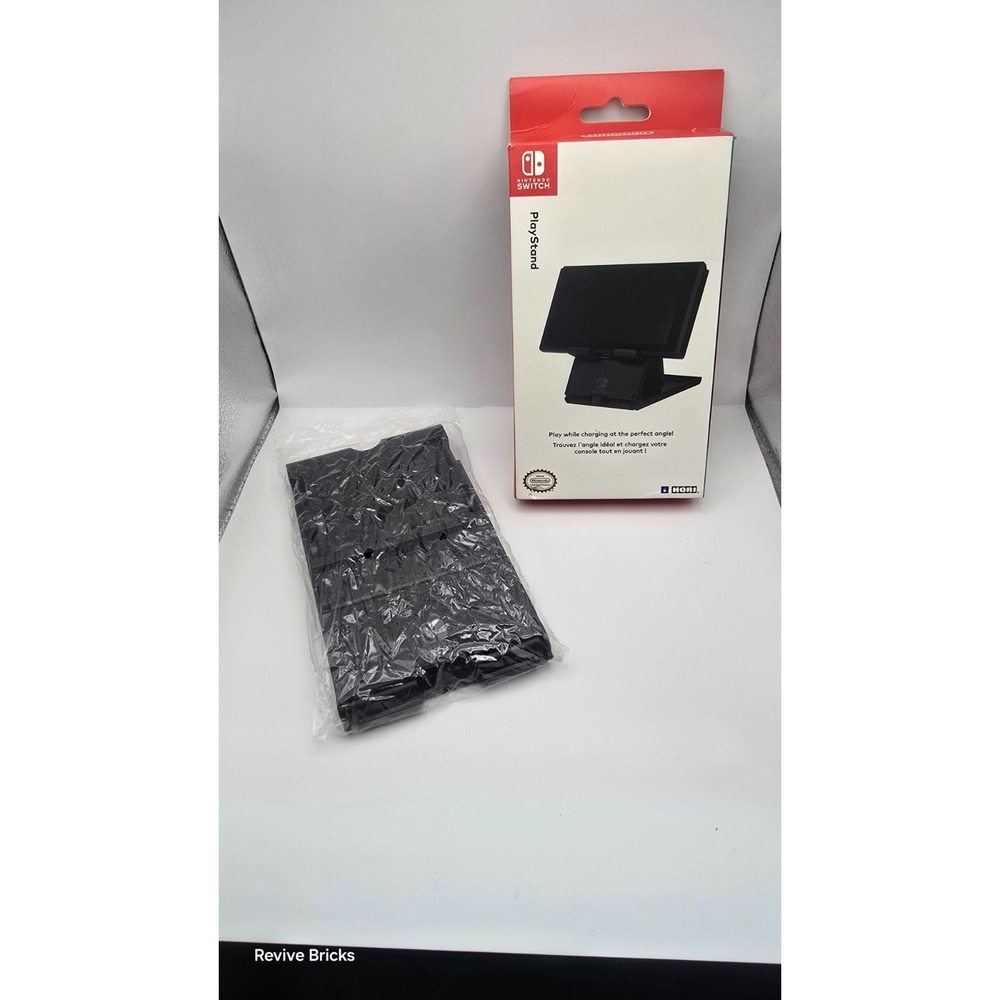 Official HORI Nintendo Switch Compact Adjustable Play Stand - Black New Open Box